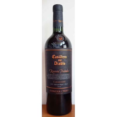 Wine Bottle Casillero Del Diablo Carmenere